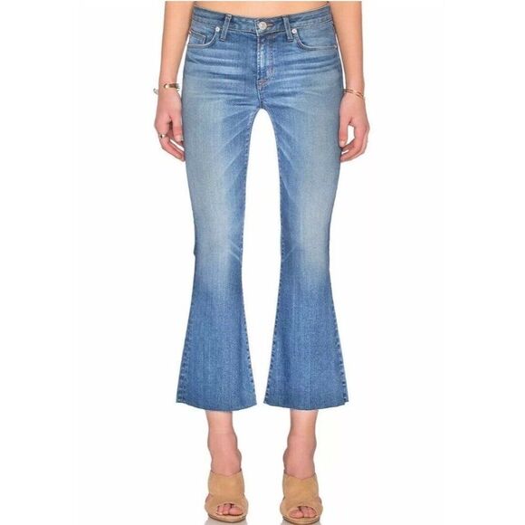 NWT HUDSON MIA MIDRISE CROP FLARE JEANS - Picture 1 of 3